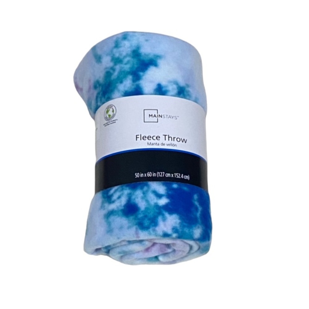 Mainstays Fleece Throw Tye-Dye Blanket